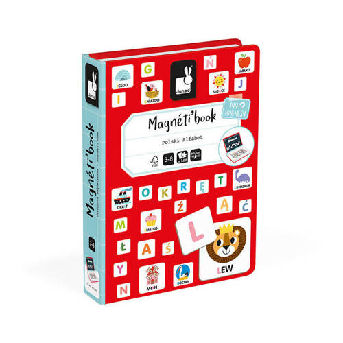Janod - Magnetic jigsaw puzzle Polish Magnetibook Alphabet
