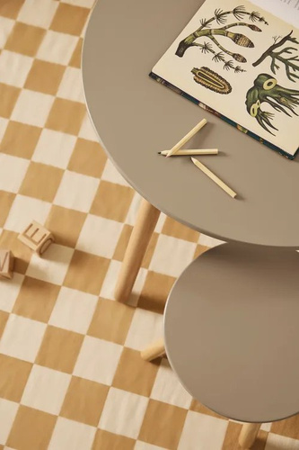 Kid's Concept - Stool and table set -  light brown