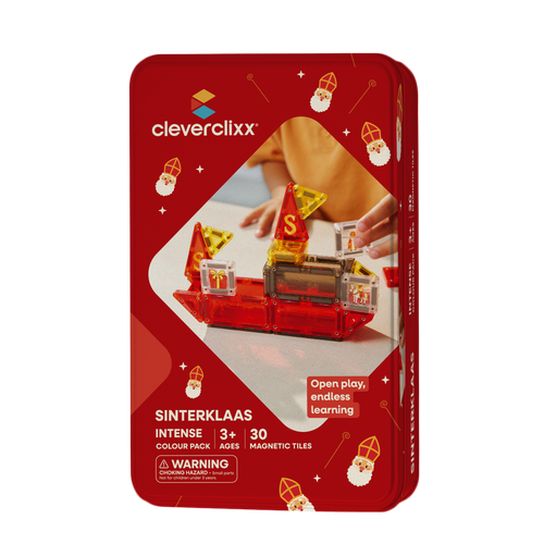 CLEVERCLIXX – Mini Tiles Sinterklaas magnetic tiles – 30 pieces