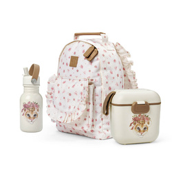 Elodie Details - BackPack MINI Petit River Rose + Lunchbox + Water Bottle - Rosy Bow Leo - SET