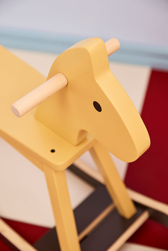 KID'S CONCEPT - rocking horse, honey yellow