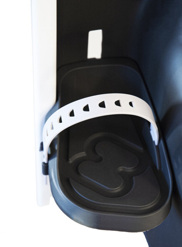 Hamax - Caress w/lockable bracket (frame mounted) - White/black