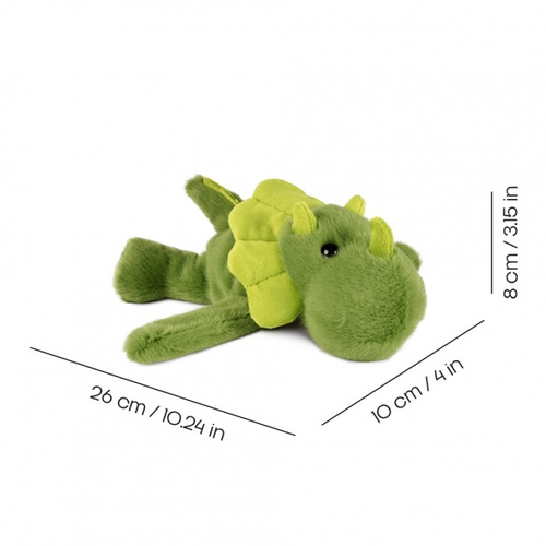 DOUDOU – Podcoll dinosaur plush slap bracelet, Histoire d'Ours, dark green