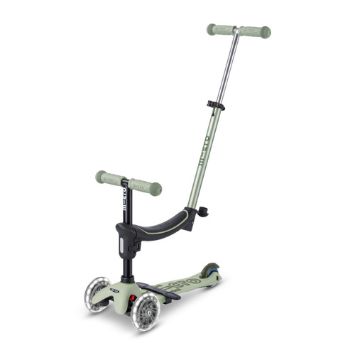 MICRO - Mini2Grow Deluxe LED scooter with handlebar, olive sage