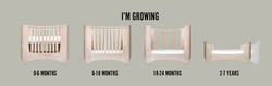 Leander - Classic™ baby-junior bed 0-7 yrs, whitewash
