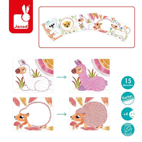 Janod - Creative set. Little animals 4+