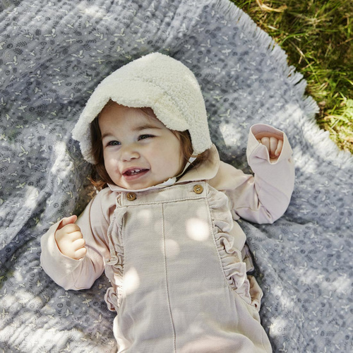 Elodie Details - Baby Bonnet - White Bouclé - 3-6 months