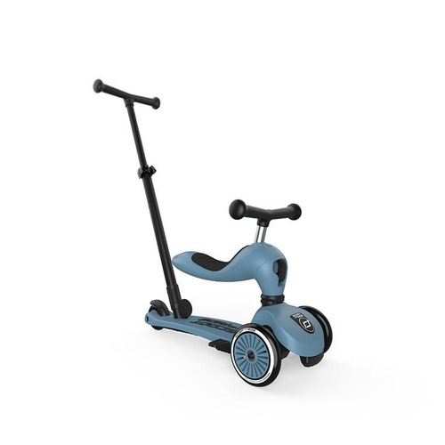 SCOOTANDRIDE - Highwaykick Push and Go 2in1 Ride and scooter 1-5 years Steel