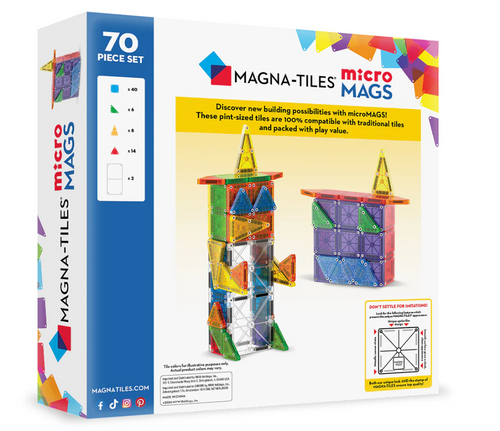 MAGNA-TILES - magnetic tiles microMAGS - 70 el.