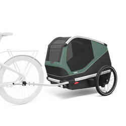 Bicycle trailer for a dog - Thule Bexey L up to 45 kg - Haze green