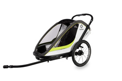 Hamax - Bike trailer for kids  BREEZE ONE + Jogger wheel - White/green