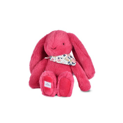 DOUDOU – Lapin Fleurette plush rabbit by Doudou et Compagnie, 25 cm, fuchsia