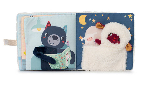 LILLIPUTIENS Activation book with a mini cuddly toy Goodnight Sheep Yvon 12 m+