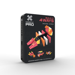 CONNETIX – Magnetic Tiles PRO Build It 4 Ways Creatures Pack - 36 pieces
