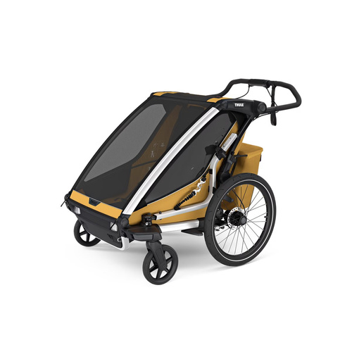 Child bicycle trailer, double - Thule Chariot Sport 2 - Natural Gold