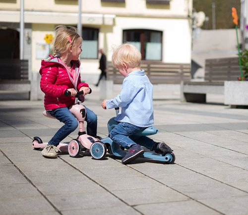 SCOOTANDRIDE - Highwaykick 2in1 Ride and scooter 1-5 years Rose
