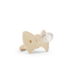 ELODIE DETAILS - Binky Bow silicone pacifier 3m+, oat white