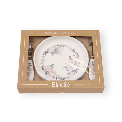 Elodie Details - Silicone Plate Set - Blue Garden