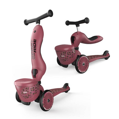 SCOOTANDRIDE - Highwaykick 1 Lifestyle 2in1 Ride-on and scooter with lockable storage 1-5 years Wildcat