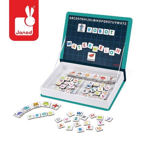 Janod - Magnetic puzzle Alphabet Magnetibook collection 2018