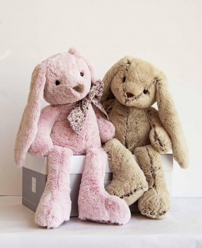 DOUDOU – plush rabbit Histoire d'Ours, 40 cm, beige
