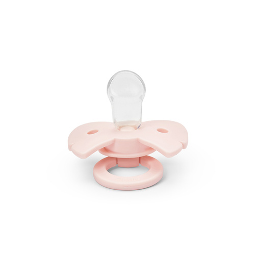 ELODIE DETAILS - Binky Bow Silicone 0-6 months, misty pink
