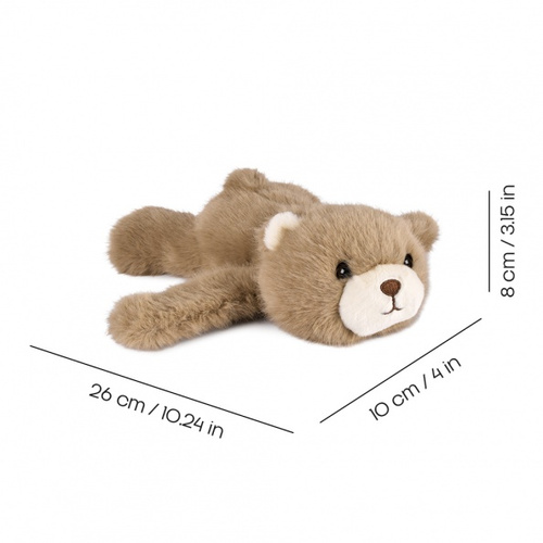 DOUDOU – Podcoll plush bear slap bracelet, Histoire d'Ours, light brown