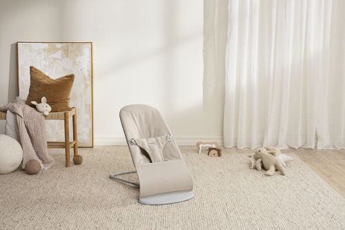 BABYBJÖRN - Bouncer BLISS Woven - Mélange, Light Beige