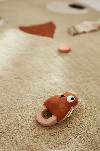 Kid's Concept -  EDVIN Rattle owl, rust