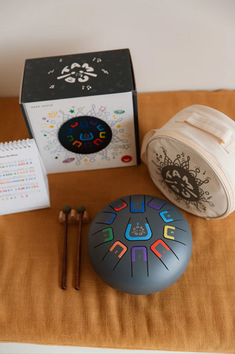 TAMBÚ - 8" tongue drum, 11 tones, deep space, anthracite