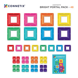 Connetix - Portal Pack, Piece Bright - 48 pieces