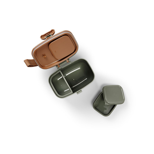 Elodie Details - BackPack MINI Backpack - Hazy Jade + Water Bottle - Chipmunk Darling + Lunchbox - Chipmunk Darling - SET