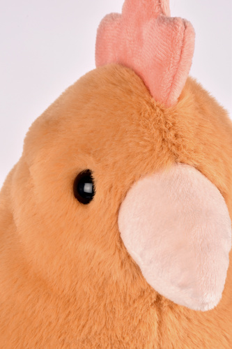DOUDOU - przytulanka kurka Madame Poule XXL, Histoire d'Ours, 50 cm, orange