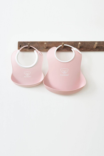 BABYBJÖRN - Soft Bibs - small&big Powder Pink