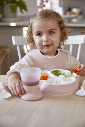 BABYBJORN - Dinnerware Set, 8 pcs - Powder Pink