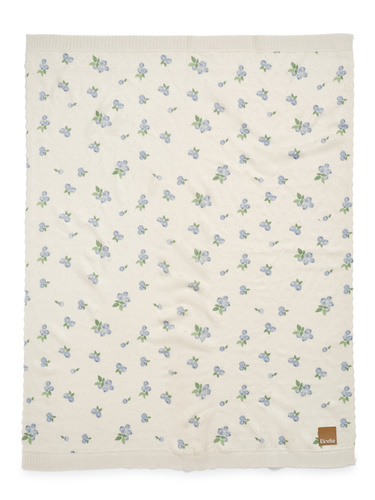 ELODIE DETAILS - Pointelle Blanket, Blueberry Bliss