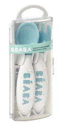  Beaba - Plastic cutlery in a case blue