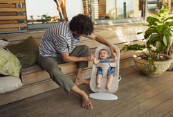 BABYBJÖRN - bouncer BEGIN WOVEN, Sand Grey