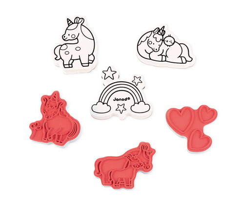 Janod - Creative set Stamps Unicorn 3+