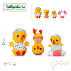 LILLIPUTIENS 3 bath ducklings Swimming lessons 9 m+