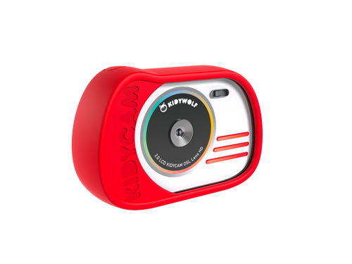 Kidywolf - KIDYCAM - digital camera for children, waterproof, red
