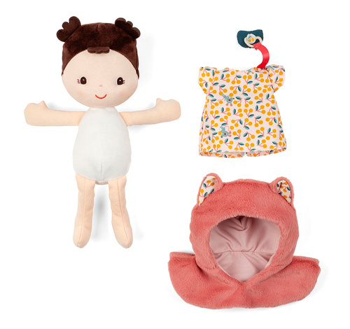 LILLIPUTIENS - Jeanne baby doll in a baby carrier +18m