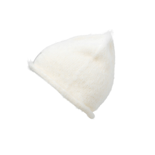 Elodie Details - Furry Knit Beanie - Vanilla White
