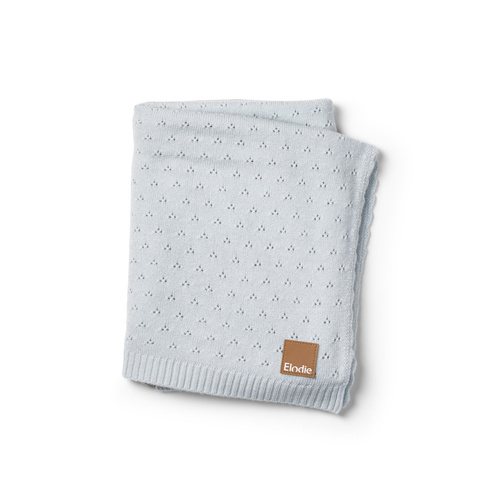 Elodie Details - Pointelle Blanket - Bermuda Blue