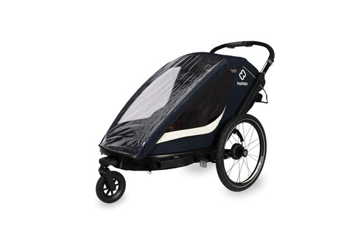 Hamax - Bike trailer for kids  BREEZE, double - Navy/cream