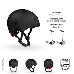 SCOOTANDRIDE - S-M helmet for children 3+ Black