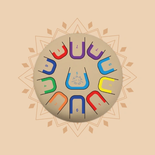 TAMBÚ - large Tambú+ tongue drum, 10", 11 tones, soul serenity