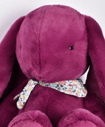 DOUDOU – Lapin Fleurette plush rabbit by Doudou et Compagnie, 70 cm, plum
