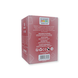 Cleverclixx - Glitter Tiles Pack Transparent / Pink - 16 pieces