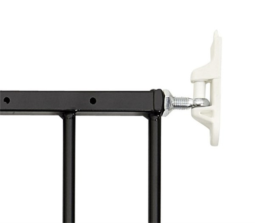 DogSpace - Lucky Extending Dog Gate, Black (62.5-106cm)